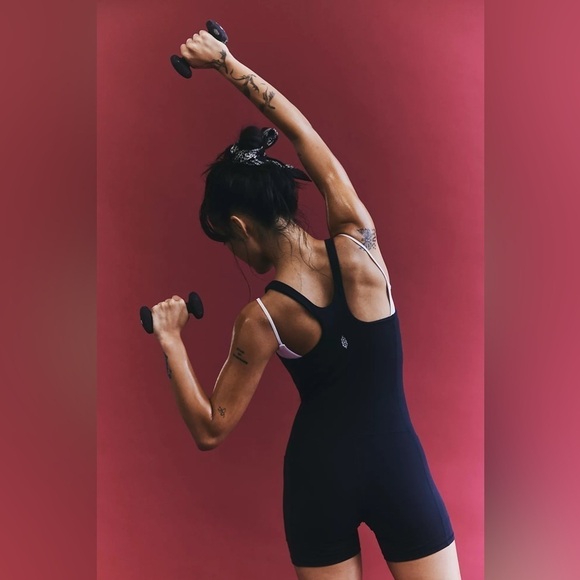 New free people fp movement Never Better Runsie black - Picture 1 of 10